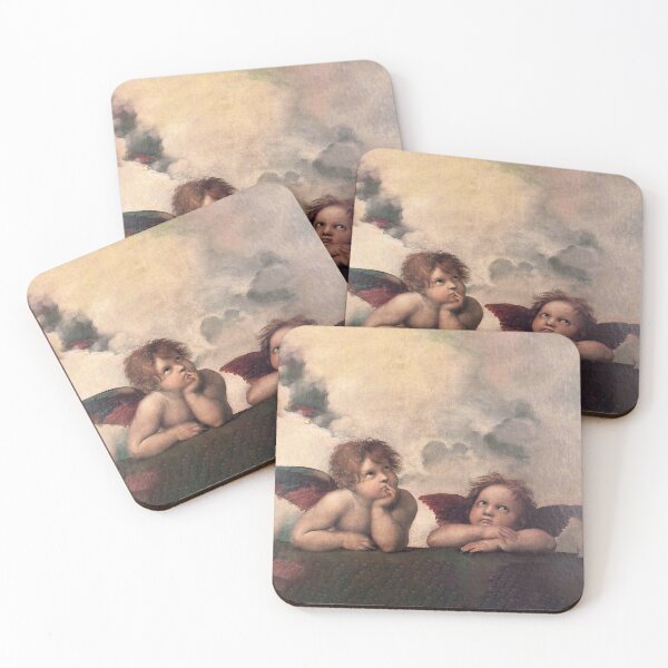 Item preview, Raphael Cherubs, Sistine Chapel, Bored Angels, Baroque Cupid Fine Art Painting,The Sistine Madonna, Renaissance, Gift, Vatican,Cherub designed and sold by Anticulture.