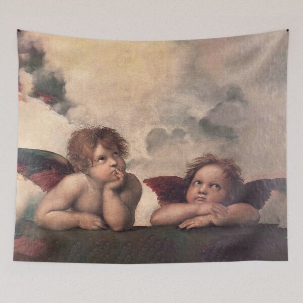 Item preview, Raphael Cherubs, Sistine Chapel, Bored Angels, Baroque Cupid Fine Art Painting,The Sistine Madonna, Renaissance, Gift, Vatican,Cherub designed and sold by Anticulture.