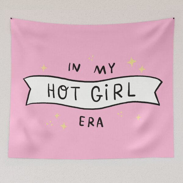 Item preview, In My Hot Girl Era Hand Lettering (That Girl Glow Up) designed and sold by TheBeeShoppe.