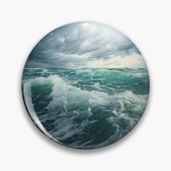 Item preview, Stormy Sea Waves Landscape designed and sold by LudwikeArts.