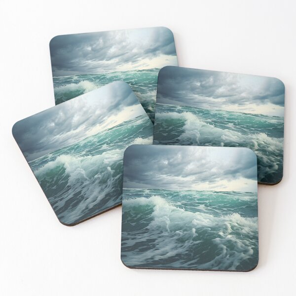 Item preview, Stormy Sea Waves Landscape designed and sold by LudwikeArts.