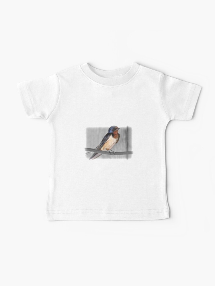 Thumbnail 1 of 2, Baby T-Shirt, Barn Swallow designed and sold by Linda Crockett.