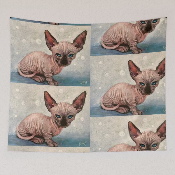 Item preview, Boo Boo The Hairless Cat, A Winky Dinky Wrinkly cat designed and sold by Artdesrapides.