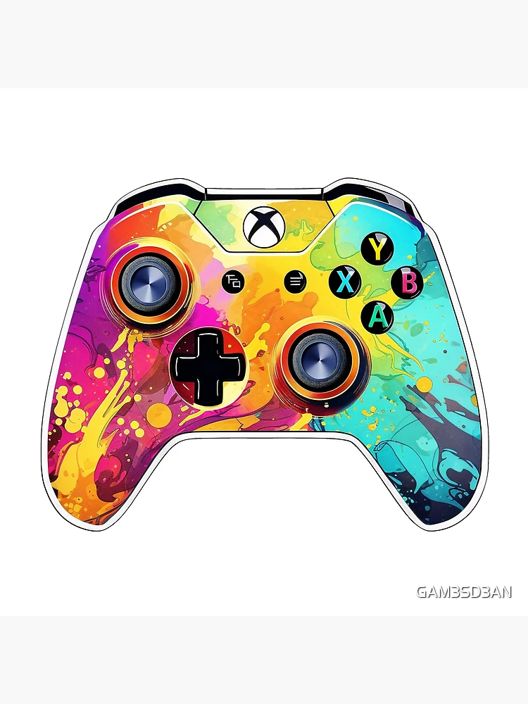 Custom Xbox Wireless Controller - Chrome Rainbow Design Glossy