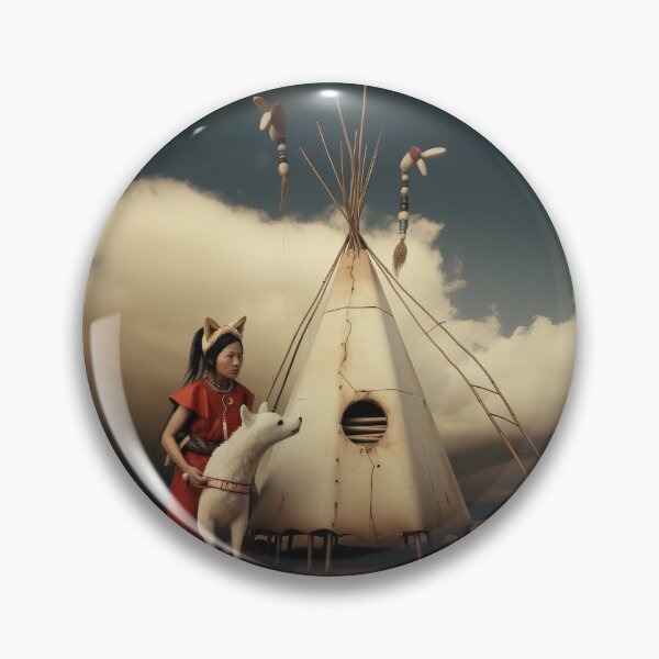 Item preview, Martian w Her Wolf and Teepee designed and sold by Peter LOPEZ.