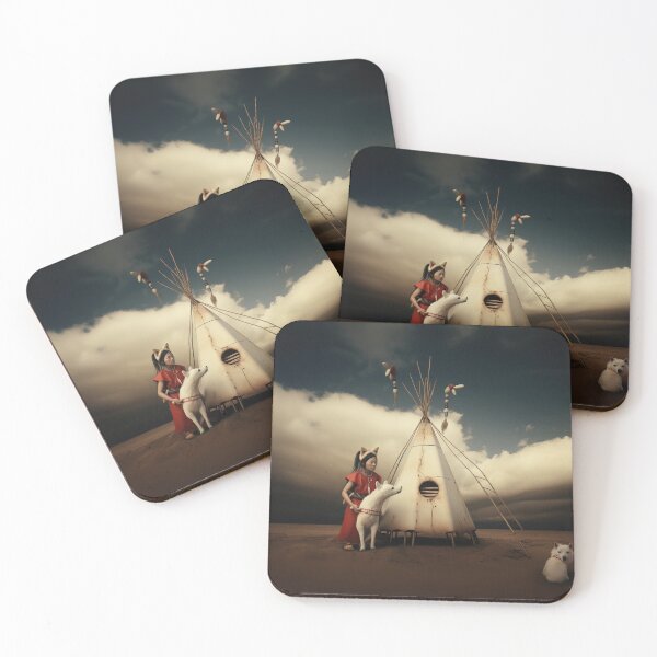 Item preview, Martian w Her Wolf and Teepee designed and sold by Peter LOPEZ.