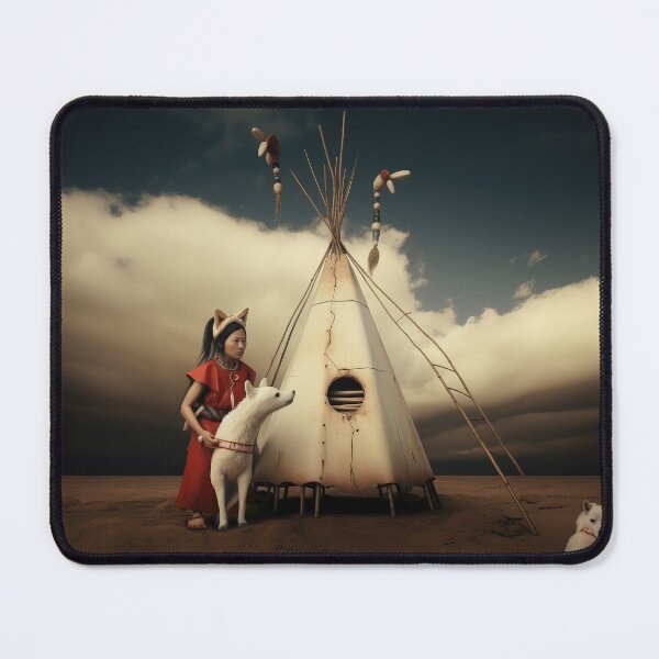 Item preview, Martian w Her Wolf and Teepee designed and sold by Peter LOPEZ.