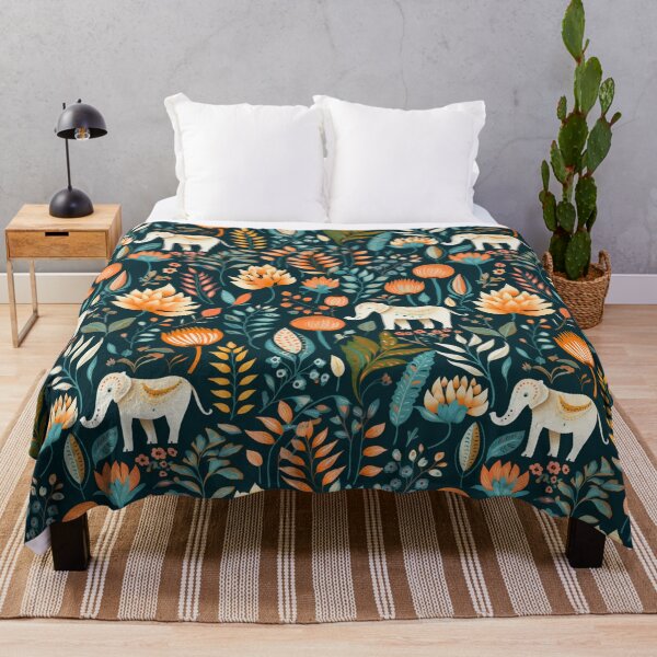 Item preview, Beautiful elephant in forest pattern designed and sold by nimiasir.