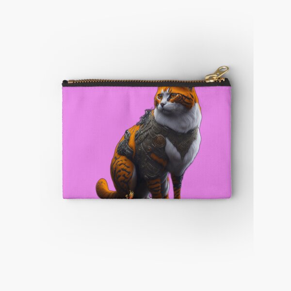 Item preview, Orange Cat in Steampunk Armor (Pink) designed and sold by AmaziaCo.