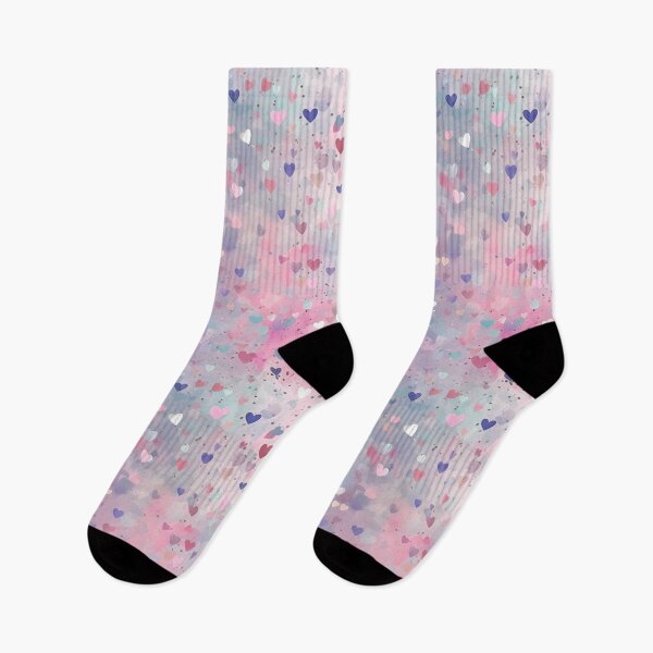 Artikelvorschau, rosa und silberne Konfettiherzen mit Glitzer entworfen und verkauft von Branjos.