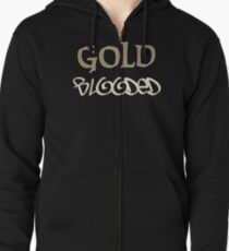 Gold Blooded Zipped Hoodie