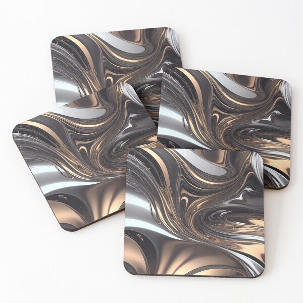 Item preview, metallic maze of waves designed and sold by aosuvia.