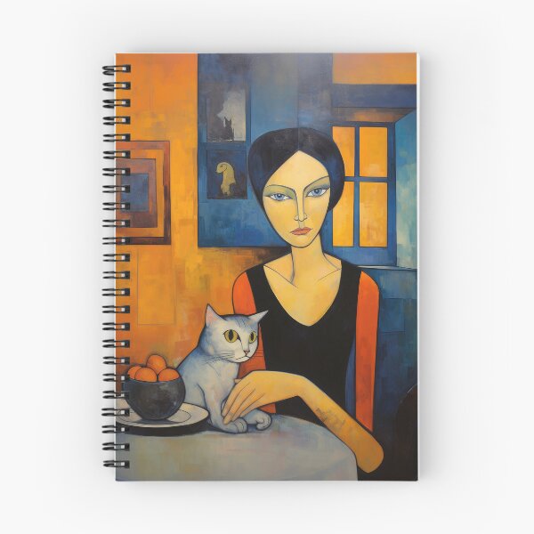 Item preview, Woman and Cat at the Table designed and sold by YoPedro.