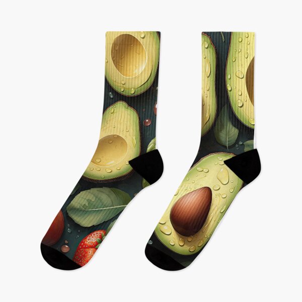 Item preview, Green Avocado Pattern. Juicy Vegetables. 4 designed and sold by YOTA-ART.