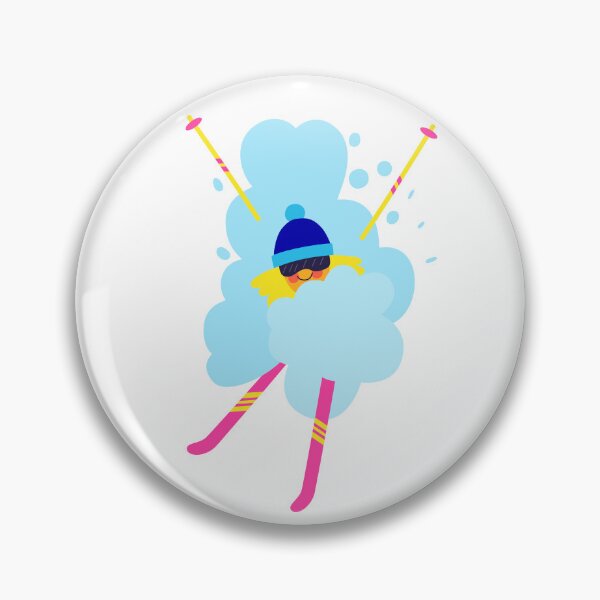 Item preview, The Happiness of Powder Skiing designed and sold by HelenMunch.