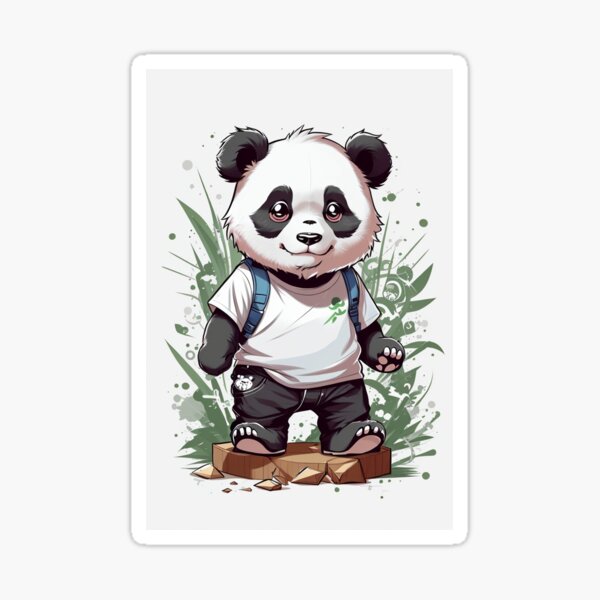 Standing Panda Sticker
