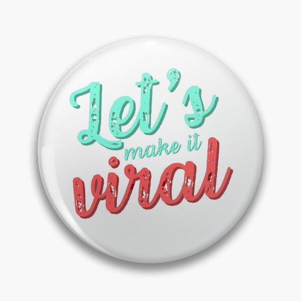 Item preview, Let's make it viral retro style caption designed and sold by CleanDecor.
