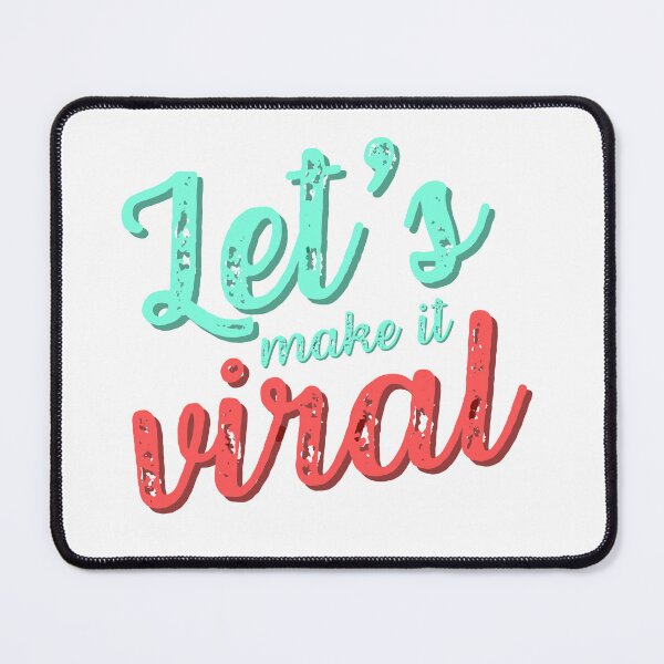 Item preview, Let's make it viral retro style caption designed and sold by CleanDecor.