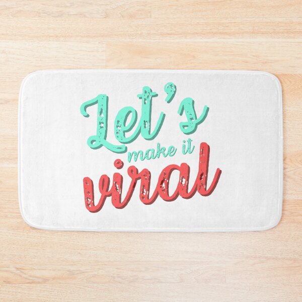 Item preview, Let's make it viral retro style caption designed and sold by CleanDecor.