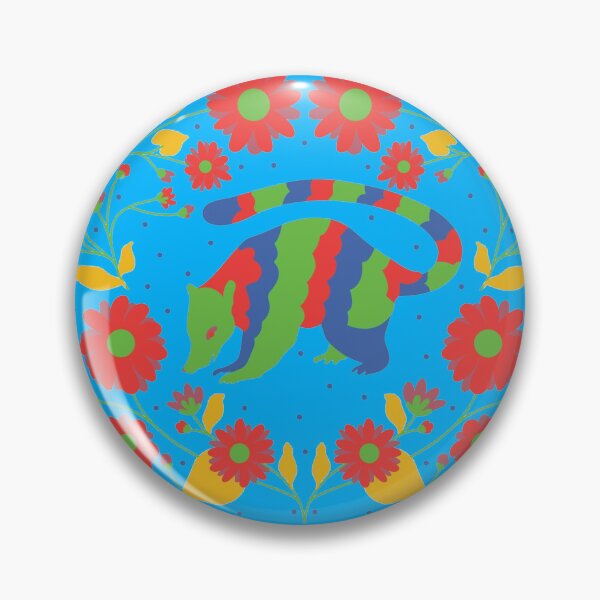 Item preview, Vibrant Flowers And Birds Otomi Art designed and sold by khachiche.