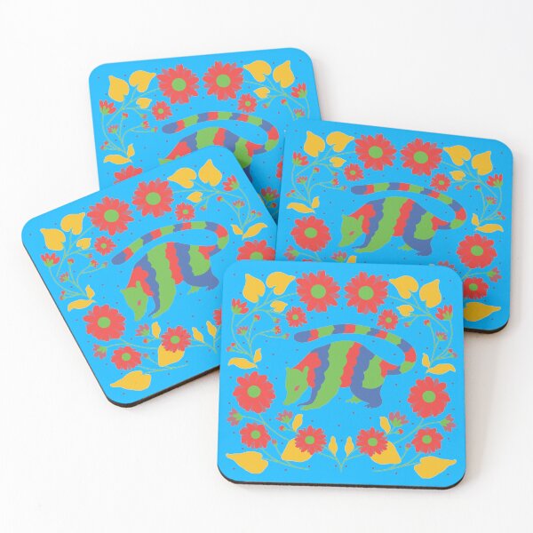Item preview, Vibrant Flowers And Birds Otomi Art designed and sold by khachiche.