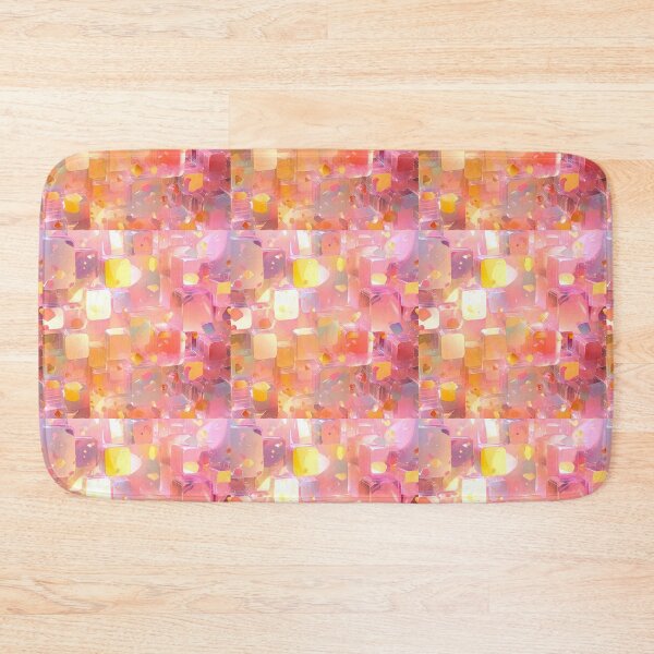 Item preview, colourful 3d pastel blocks with golden glitter designed and sold by Branjos.