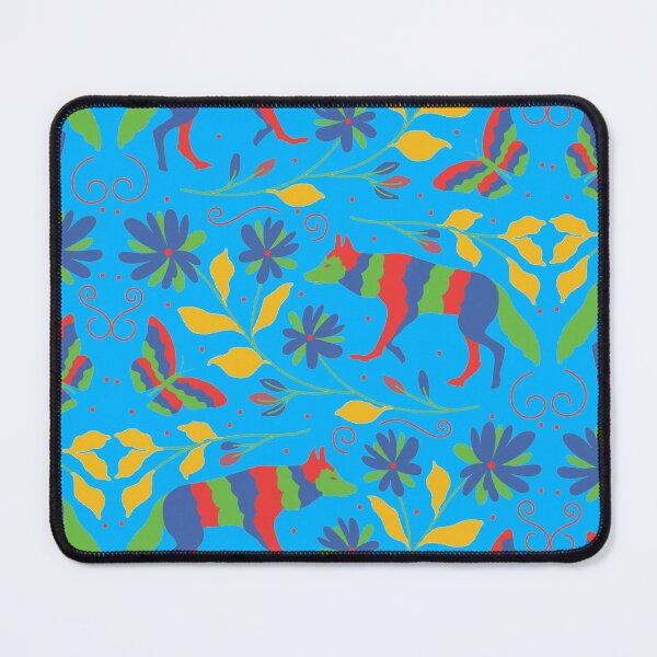 Item preview, Vibrant Flowers And Wolves Otomi Art designed and sold by khachiche.