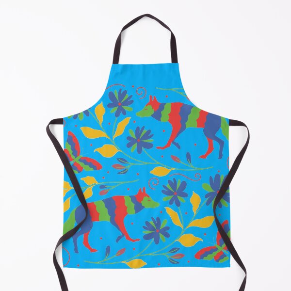 Item preview, Vibrant Flowers And Wolves Otomi Art designed and sold by khachiche.