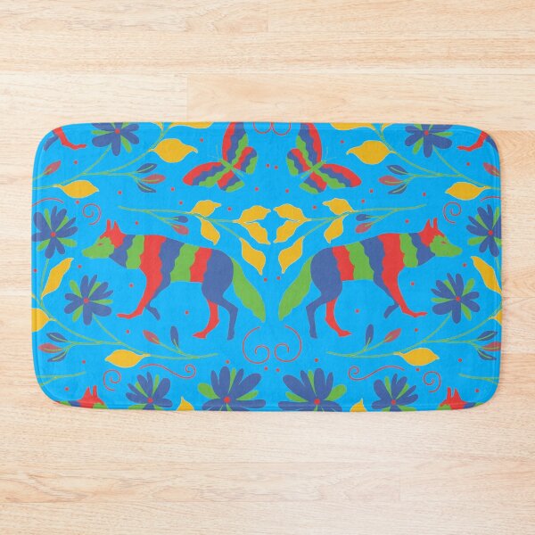 Item preview, Vibrant Flowers And Wolves Otomi Art designed and sold by khachiche.