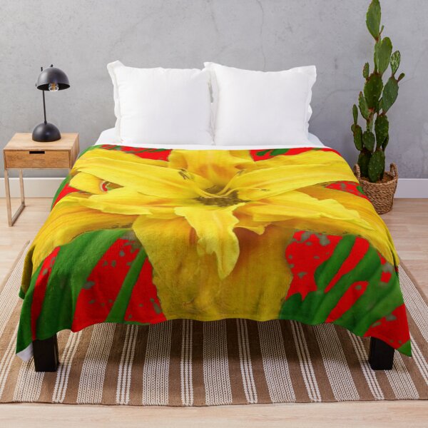 Item preview, BRIGHT YELLOW DAY ABSTRACT RED ART designed and sold by sharlesart.