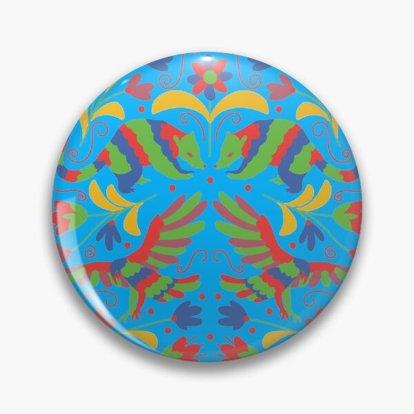 Item preview, Vibrant Flowers And Birds Otomi Art designed and sold by khachiche.
