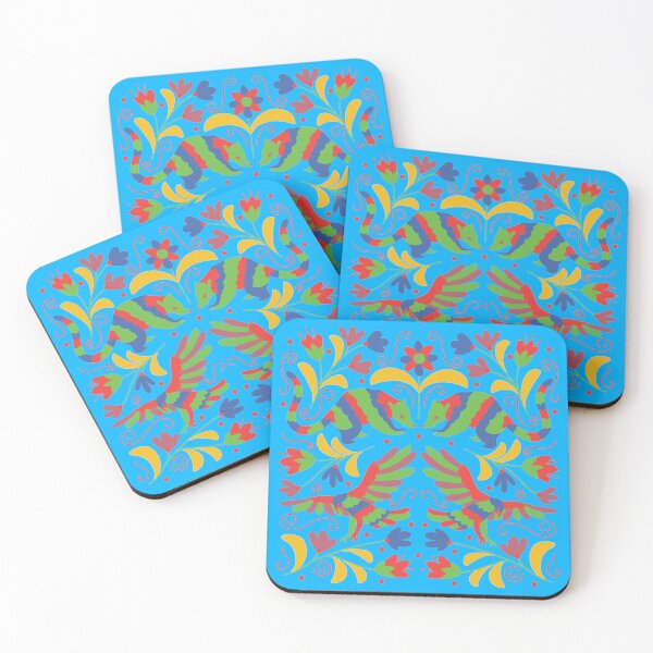 Item preview, Vibrant Flowers And Birds Otomi Art designed and sold by khachiche.