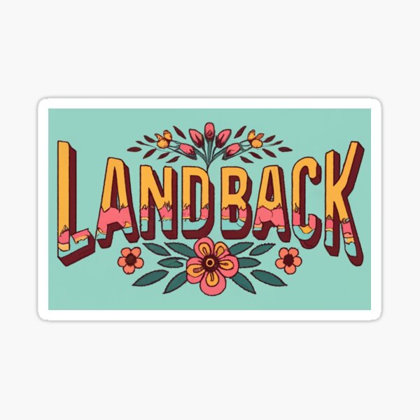 Item preview, LandBack Native American Sticker designed and sold by Bugpod.