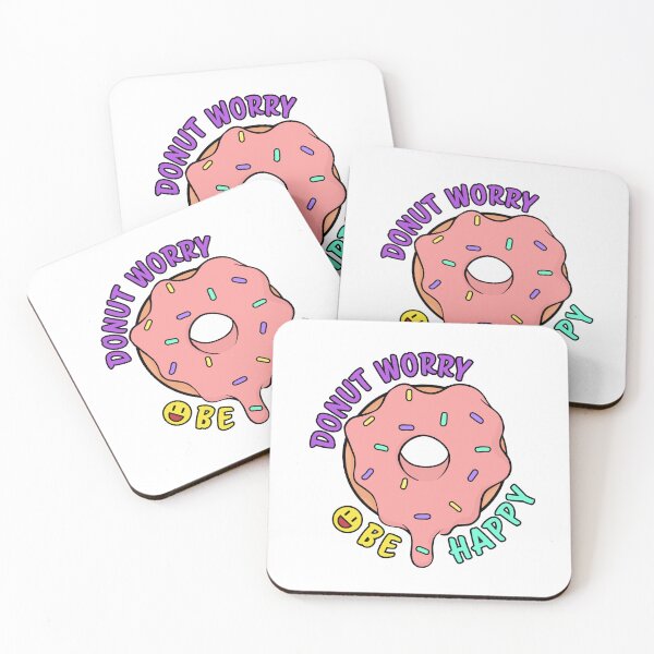 Item preview, Donut Worry Be Happy. Cute donut designed and sold by BrightRain.