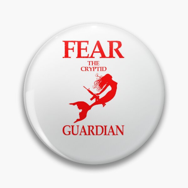 Item preview, Fear the cryptid guardian, she guards the unknown (red) designed and sold by obedtheartist.