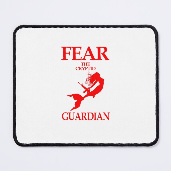 Item preview, Fear the cryptid guardian, she guards the unknown (red) designed and sold by obedtheartist.