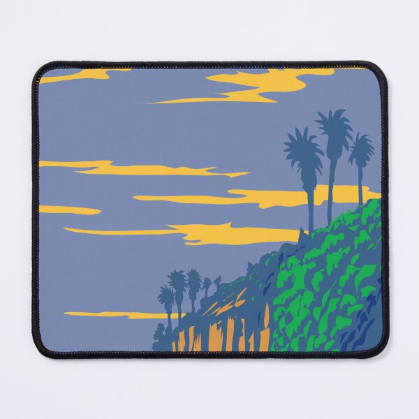 Item preview, Beacon's Beach in Leucadia State Beach in Encinitas California WPA Poster Art designed and sold by patrimonio.