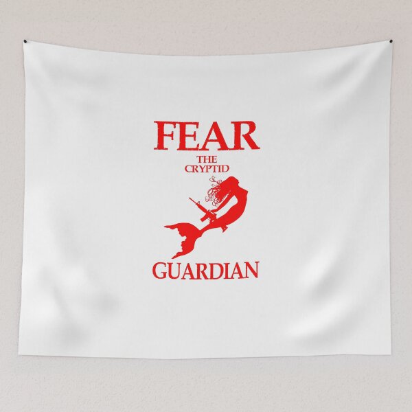 Item preview, Red Fear the cryptid guardian, she guards the unknown  designed and sold by obedtheartist.