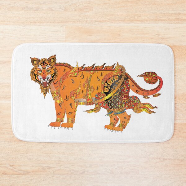 Item preview, Tiger, King Tiger, Tiger Warrior, Siamese Tiger, Modern Thai Art, Thai literature, Souvenir, Amazing Thailand designed and sold by Kasalongdesign.