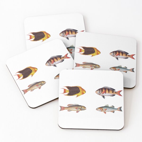 Item preview, Vintage Fishes Sticker Pack designed and sold by Funny Vintage Stickers And T-Shirts.