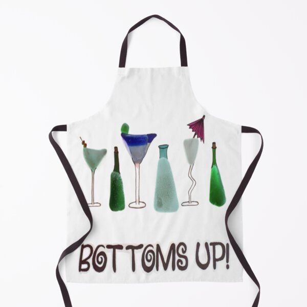 Item preview, Sea glass cocktails! Bottoms up! designed and sold by RockPaperArt.
