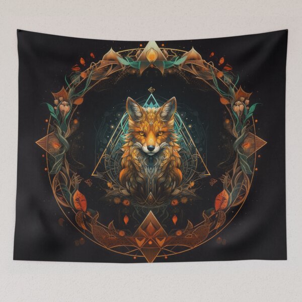 Item preview, Orange Fox Art - Cute Fox Illustration designed and sold by solrevolver.