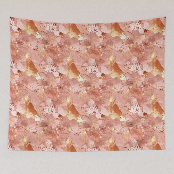 Item preview, luxury vintage rose gold marble with gold ornaments designed and sold by Branjos.