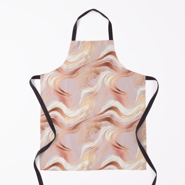 Item preview, swirly luxury vintage rose gold marble with gold ornaments designed and sold by Branjos.