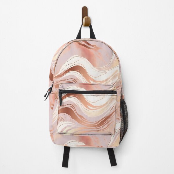 Item preview, swirly luxury vintage rose gold marble with gold ornaments designed and sold by Branjos.