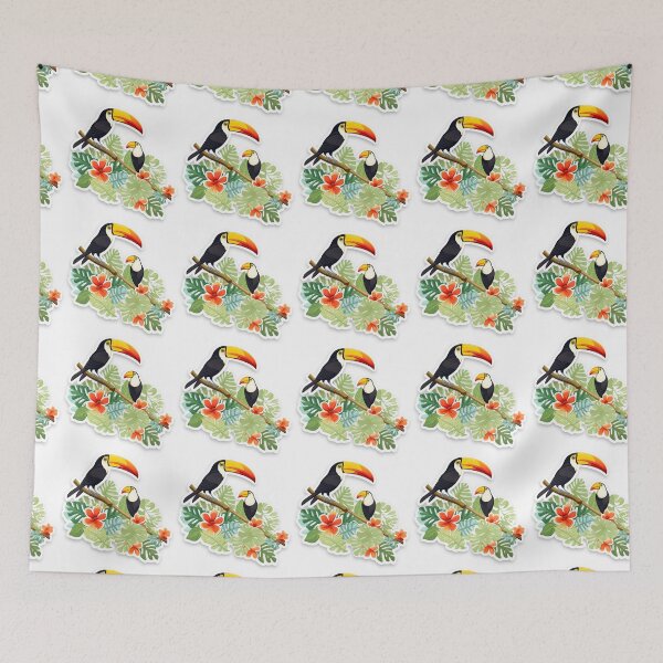 Item preview, Cute Tucan Pattern designed and sold by LudwikeArts.