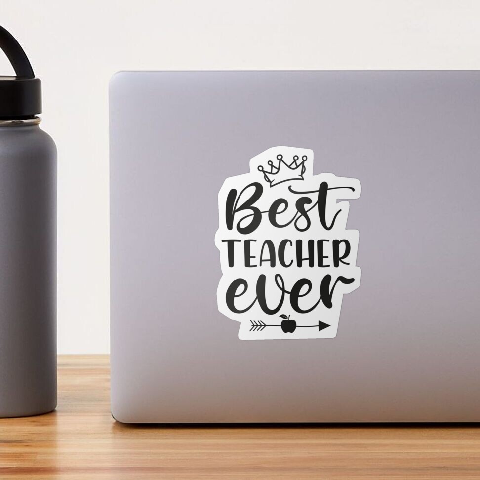 Best Teacher Sticker — give with joy