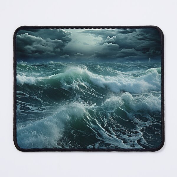 Item preview, Stormy Sea Waves Landscape designed and sold by LudwikeArts.