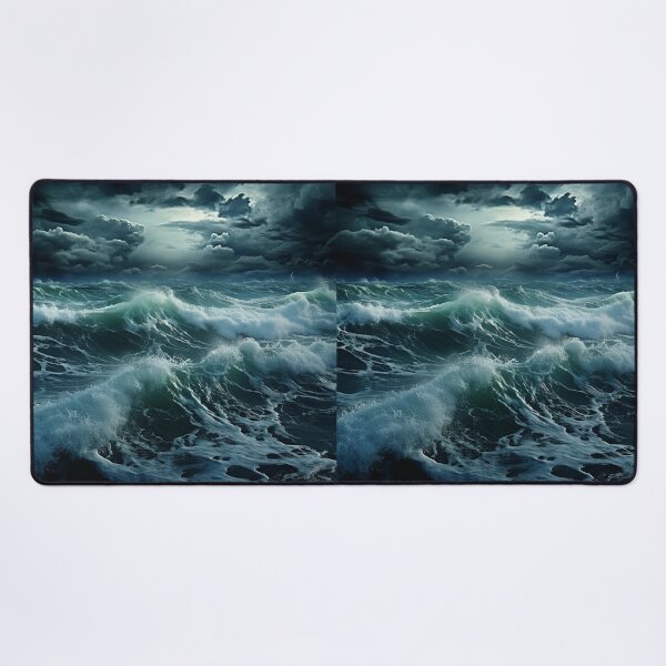 Item preview, Stormy Sea Waves Landscape designed and sold by LudwikeArts.