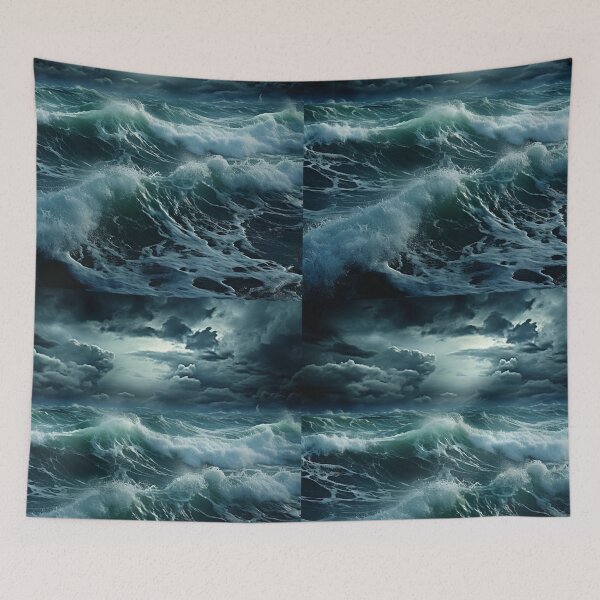 Item preview, Stormy Sea Waves Landscape designed and sold by LudwikeArts.